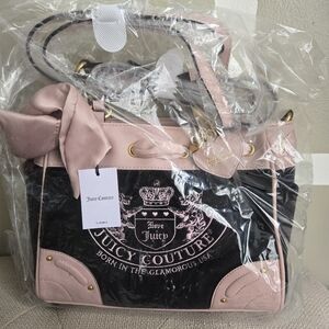 Juicy Couture Liquorice/Dusty Blush Shoulder Bag